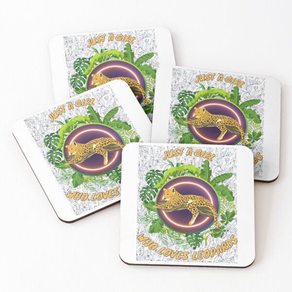 Item preview, Just a girl who loves leopards - Colorful compositions, art and animals, funny drawings designed and sold by AdvanceDesign.