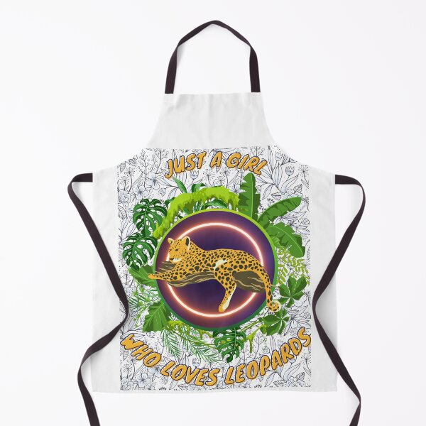 Item preview, Just a girl who loves leopards - Colorful compositions, art and animals, funny drawings designed and sold by AdvanceDesign.
