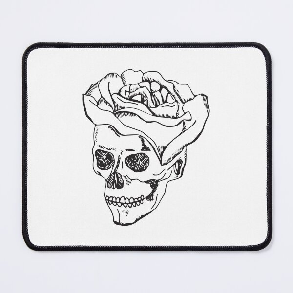 Item preview, Rose Of Skull Sticker designed and sold by Water Flick.