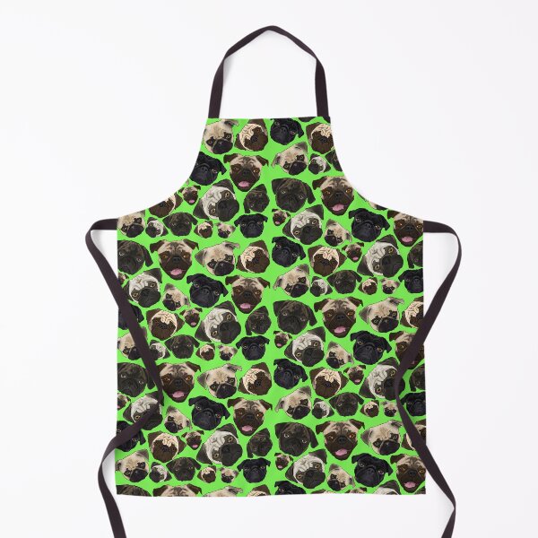 Item preview, Pug Extravaganza repeating print / pattern designed and sold by FivePugs.