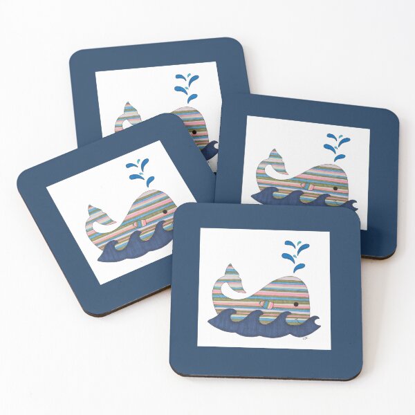Item preview, Striped Whale designed and sold by ErinBrieArt.