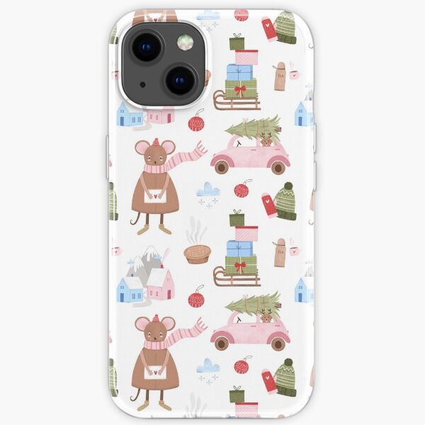 New year Chrirstmas Xmas Pattern iPhone Soft Case