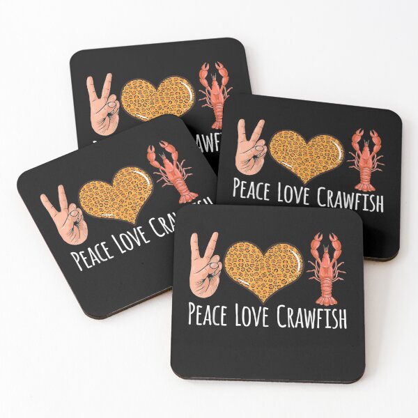 Item preview, Funny Peace Leopard Love Crawfish Cajun designed and sold by DinashiCorne.