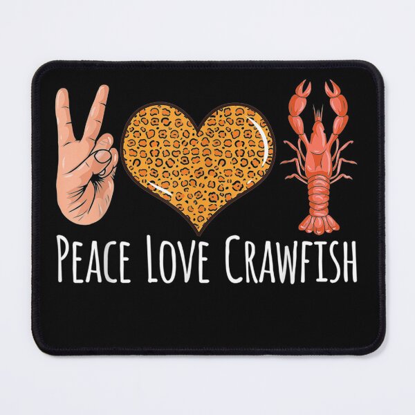 Item preview, Funny Peace Leopard Love Crawfish Cajun designed and sold by DinashiCorne.