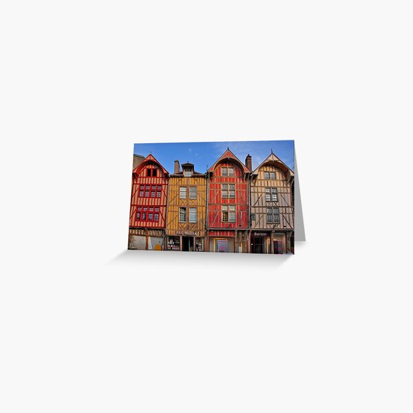 Item preview, Colorful buildings in Troyes France designed and sold by MaluC.
