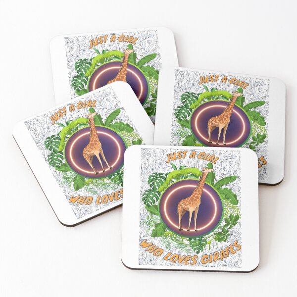 Item preview, Just a girl who loves girafes - Colorful compositions, art and animals, funny drawings designed and sold by AdvanceDesign.