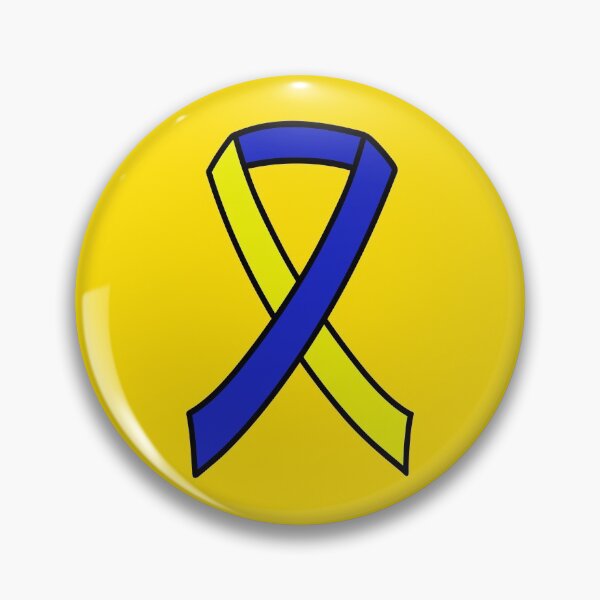 Item preview, Down Syndrome Awareness Ribbon Yellow Background designed and sold by KTCreativeSide.