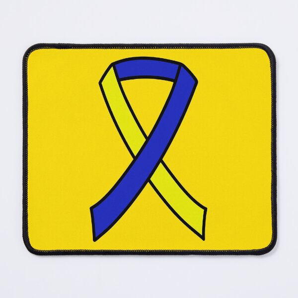 Item preview, Down Syndrome Awareness Ribbon Yellow Background designed and sold by KTCreativeSide.