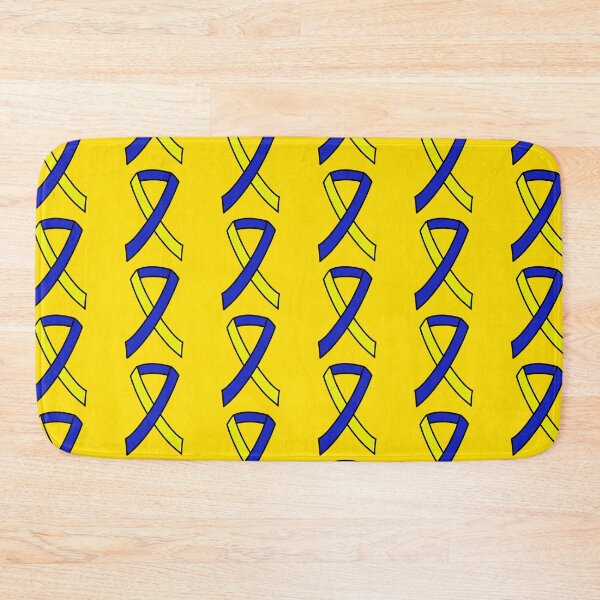 Item preview, Down Syndrome Awareness Ribbon Yellow Background designed and sold by KTCreativeSide.