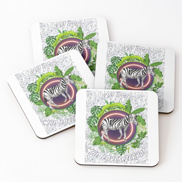 Item preview, Just a girl who loves zebras - Colorful compositions, art and animals, funny drawings designed and sold by AdvanceDesign.