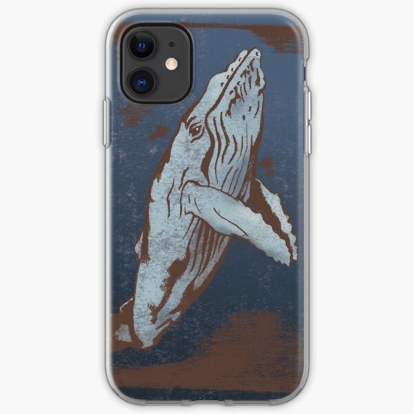 "On the Shoulders of Giants" Whale iPhone Soft Case