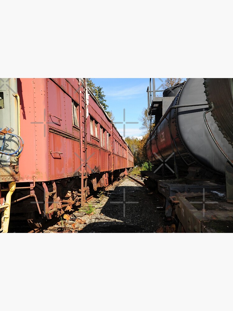Thumbnail 3 of 3, Art Print, Old Retired Train Wagons designed and sold by MaluC.