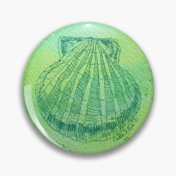Item preview, Green Scallop Shell designed and sold by CathiePuaArt.