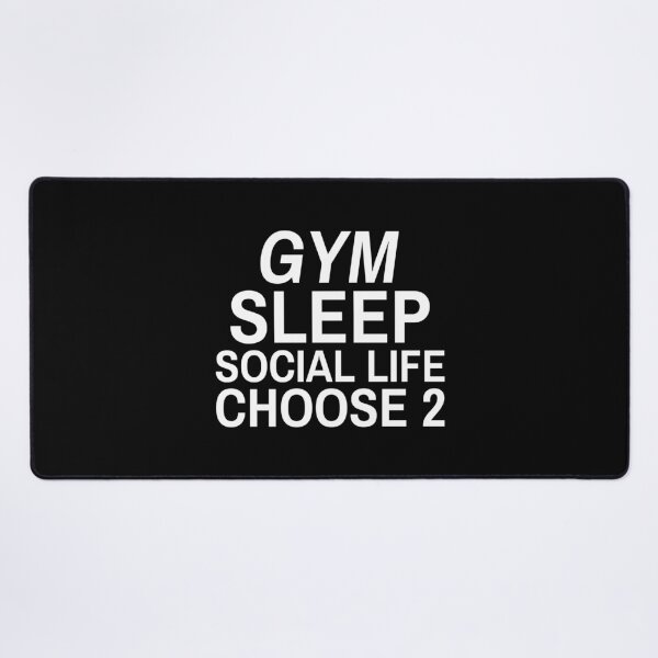 Item preview, Gym sleep social life choose 2 white designed and sold by josephsteez.