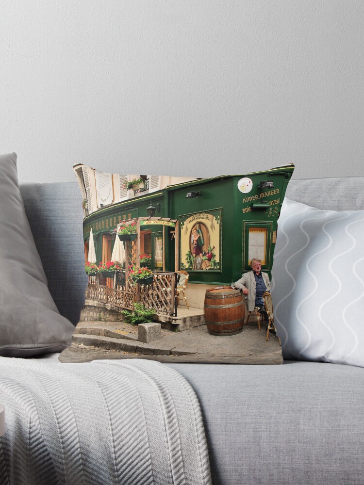 Thumbnail 1 of 4, Pillow, Parisian Restaurant 2 designed and sold by MaluC.