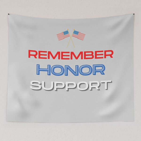 Item preview, Remember Honor Support Flags Patriot Veterans Day designed and sold by EllConApparel.