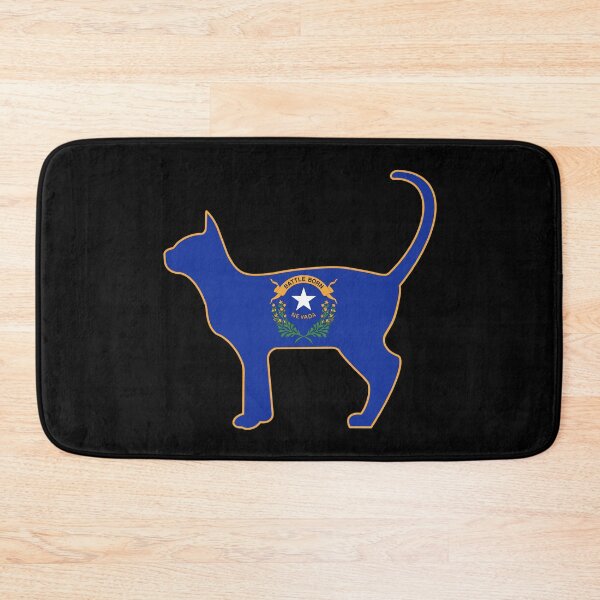 Item preview, State of Nevada Flag for Cat Lovers (Dark) designed and sold by Gsallicat.