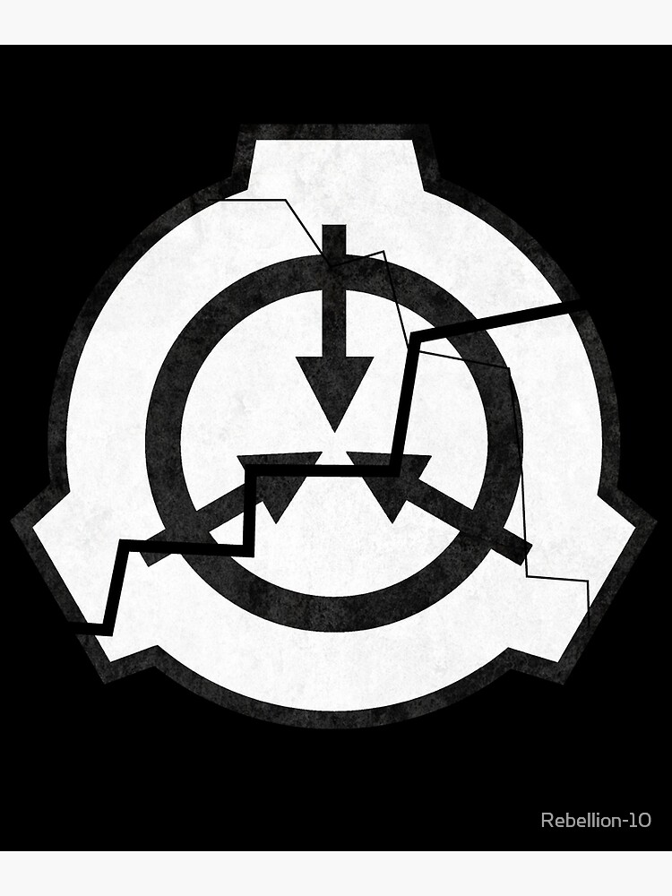 SCP Foundation Symbol- cracked Poster for Sale by Rebellion-10