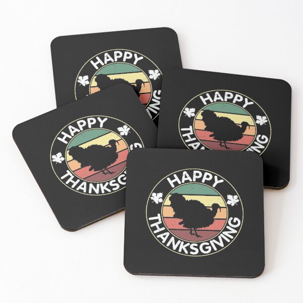 Item preview, Retro Autumn Sunset Happy Thanksgiving Day Turkey designed and sold by thecooltable.
