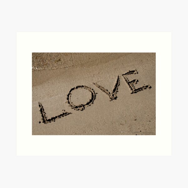 Item preview, Love Written on the Sand designed and sold by MaluC.