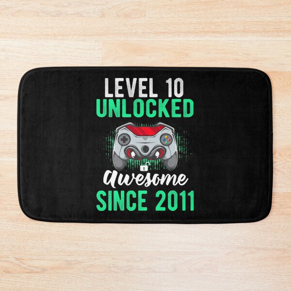 Item preview, Level 10 Unlocked Vintage Awesome Since 2011 10th Bday Gaming designed and sold by LAXIR.