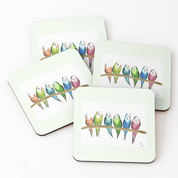 Item preview, Iconic Budgies designed and sold by DaisyMaeInkArt.