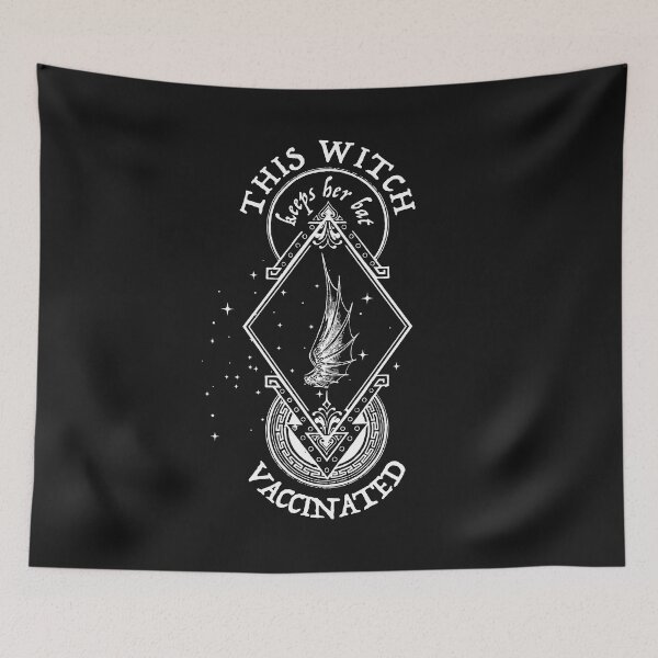 Item preview, This Witch Keeps Her Bat Vaccinated: For Vaccinated  Witches (dark) designed and sold by shi-RLY.
