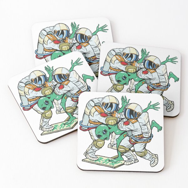 Item preview, Astronauts arrested an alien green man designed and sold by HichamMissiame.