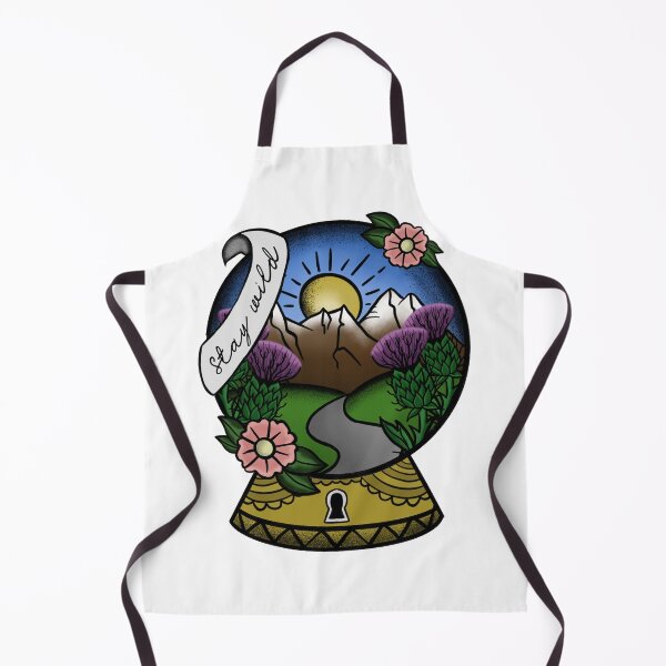 Item preview, Stay wild Scottish mountains - traditional tattoo designed and sold by morganbethdraws.