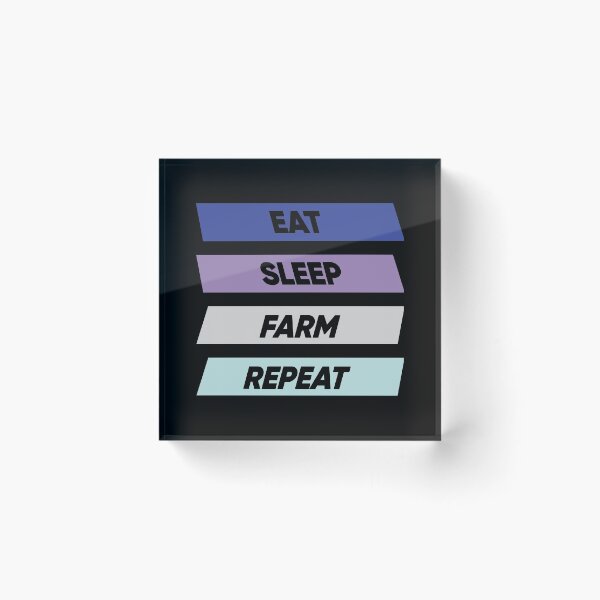 Item preview, Eat Sleep Farm Repeat designed and sold by FridPix.