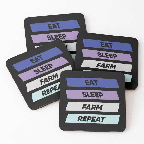 Item preview, Eat Sleep Farm Repeat designed and sold by FridPix.