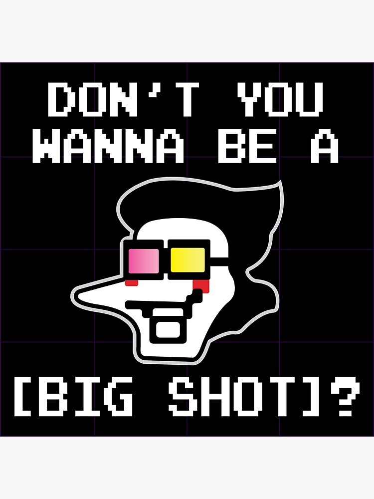 Spamton BIG SHOT - Deltarune Sticker design' Sticker