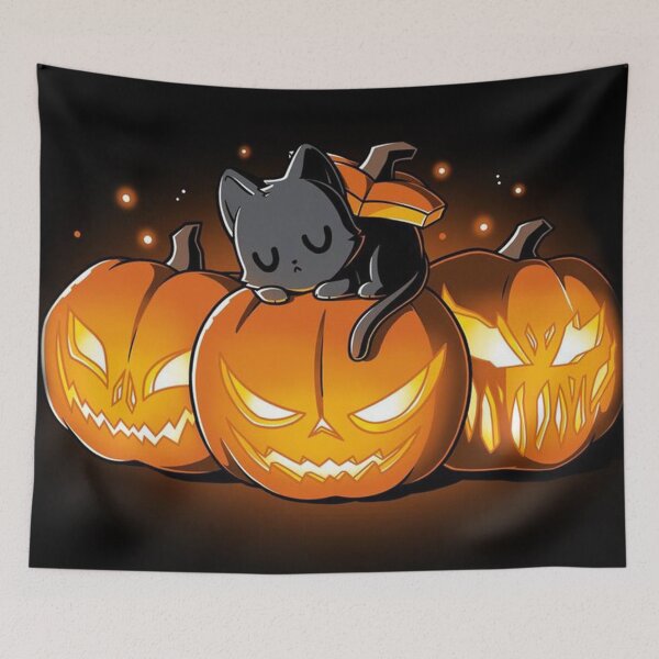 Item preview, kitty with pumpkin designed and sold by LenNo9881.