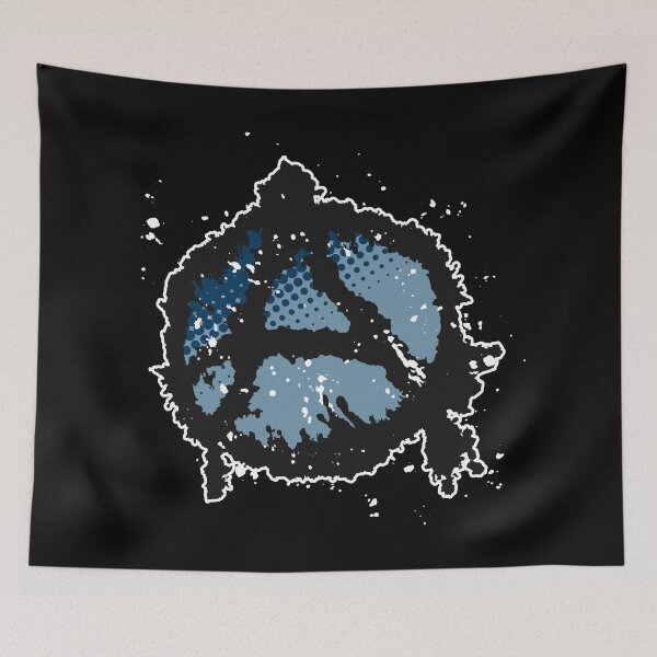Item preview, Anarchy Symbol in Dark Blue designed and sold by iscaStudioArt.