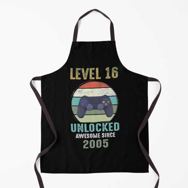 Item preview, Level 16 Unlocked Gamer 16th Bday Party Vintage Retro 2005 designed and sold by LAXIR.
