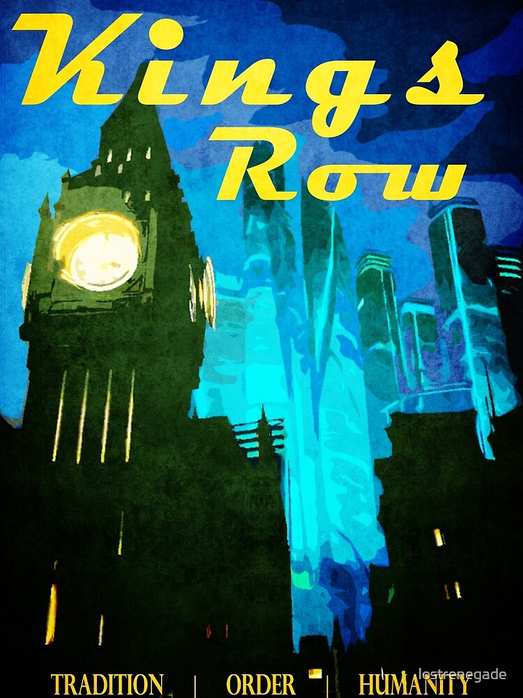King's Row Vintage Travel Poster by lostrenegade