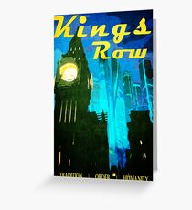 King's Row Vintage Travel Poster Greeting Card