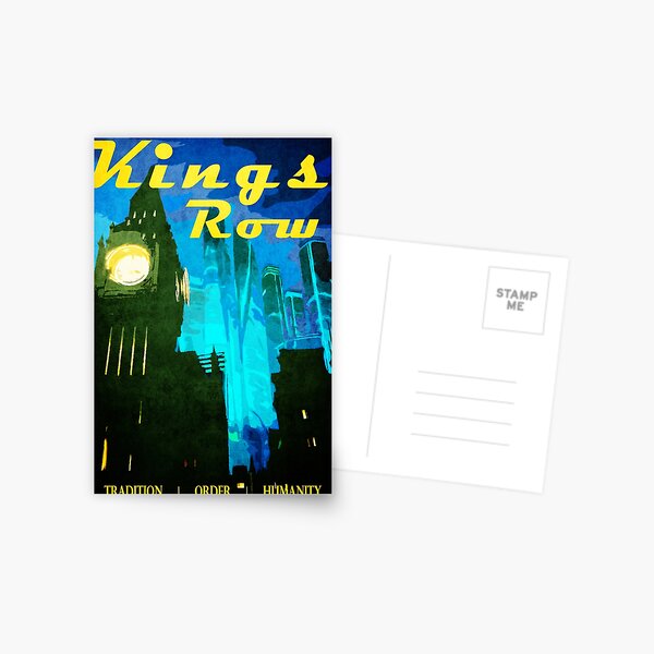 King's Row Vintage Travel Poster Postcard