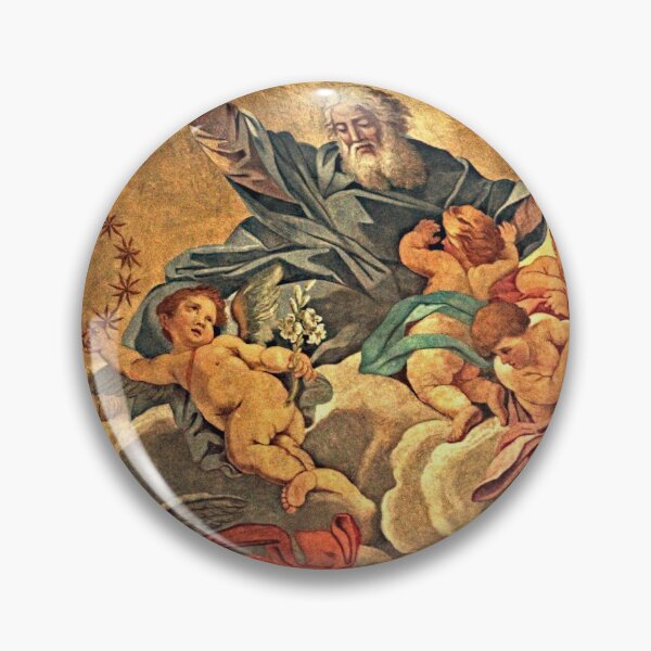 Item preview, God Angels Heaven Christian Antique Painting, Terni Cathedral, Italy designed and sold by worldways.