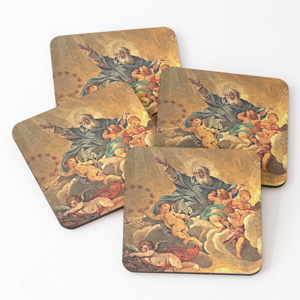Item preview, God Angels Heaven Christian Antique Painting, Terni Cathedral, Italy designed and sold by worldways.