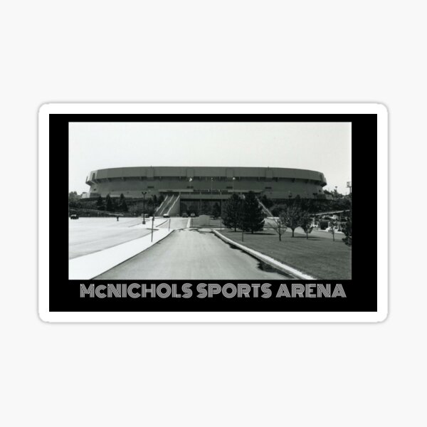 "McNichols Sports Arena- Blue" Sticker for Sale by DeadStadium | Redbubble