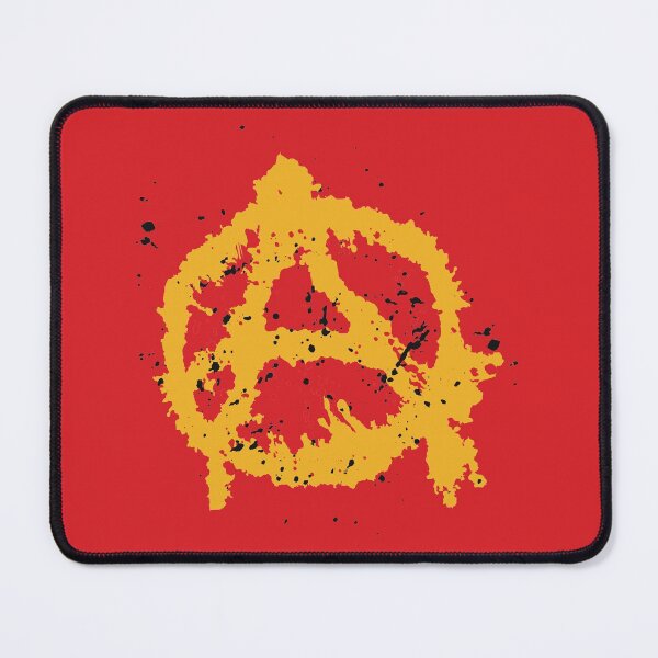 Item preview, Splatter Anarchy Symbol in Yellow designed and sold by iscaStudioArt.