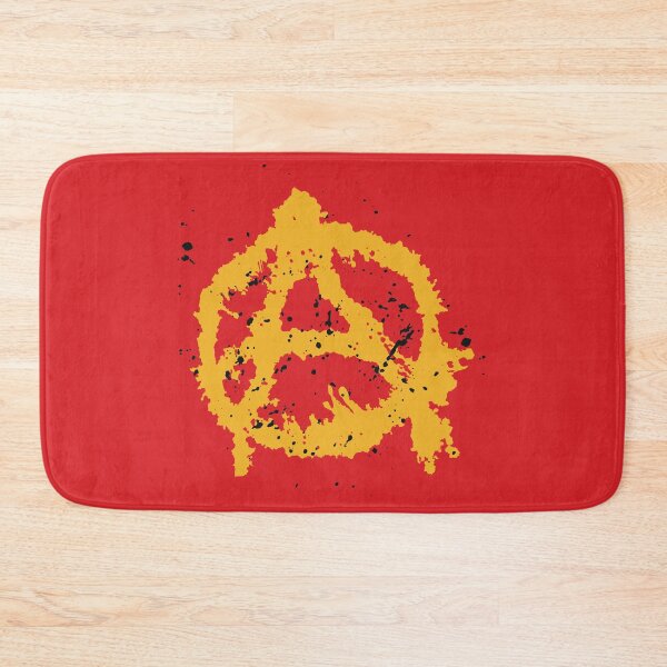 Item preview, Splatter Anarchy Symbol in Yellow designed and sold by iscaStudioArt.