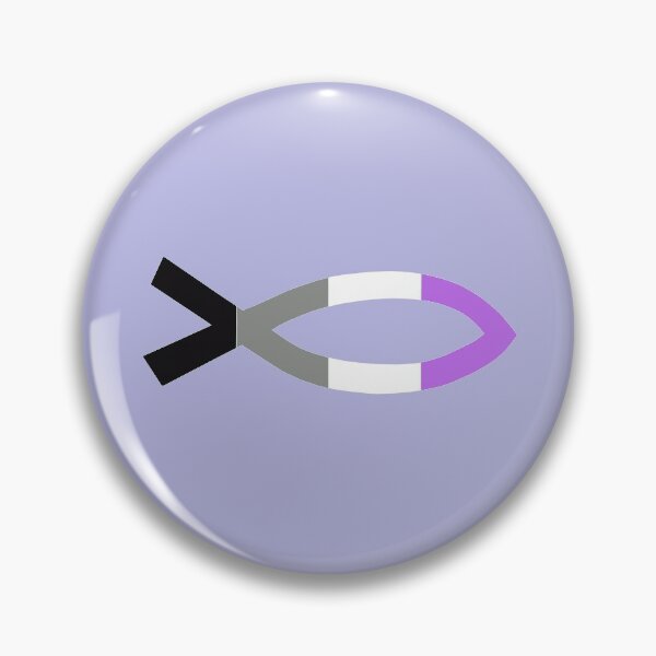 Item preview, Asexual Christian Fish designed and sold by BackgroundPixel.
