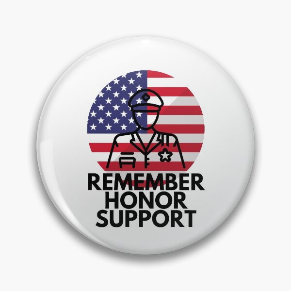 Item preview, Remember Honor Support American Flag Veterans Day designed and sold by EllConApparel.