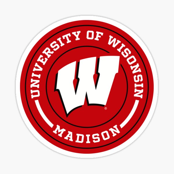 Vista previa del artículo con la obra «Universidad de Wisconsin-Madison», diseñado y vendido por Wuflestad LLC.
