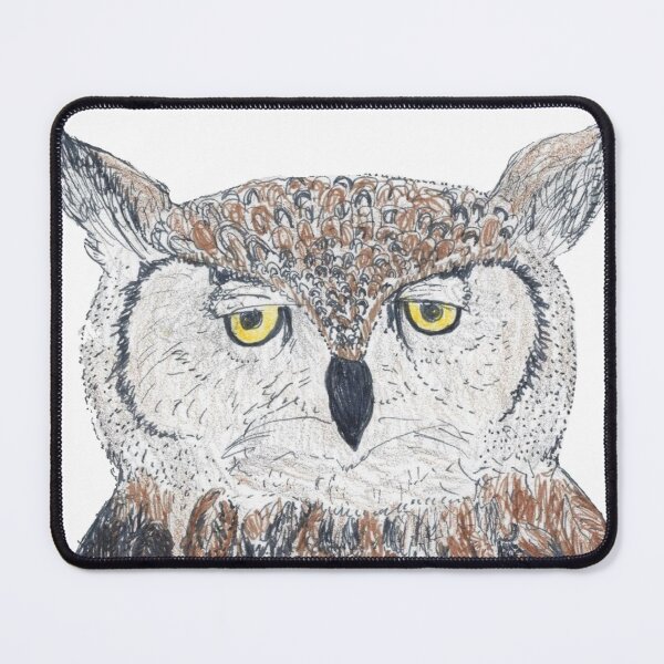 Item preview, The Complacent Owl designed and sold by ArtChildGalore.