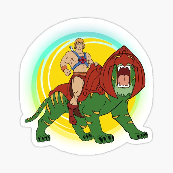 Artikel-Vorschau von He-Man und Battle Cat, designt und verkauft von CraftyVault.