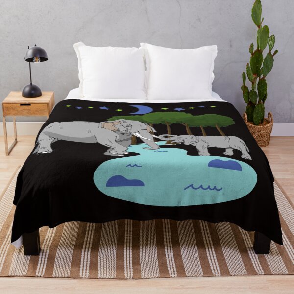 Item preview, Elephants at the watering hole - wildlife designed and sold by Jessi-Sketches.