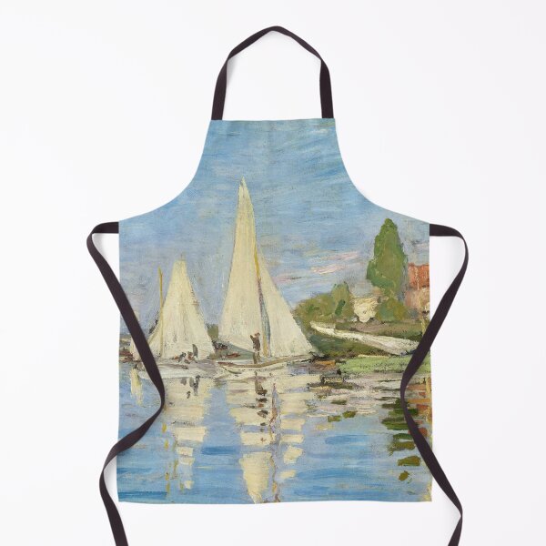 Item preview, Impressionist Painting Regattas at Argenteuil (1872) by Claude Monet designed and sold by Designedbysm.